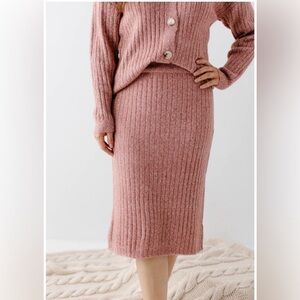 CREAM | Knit Skirt | Size: L